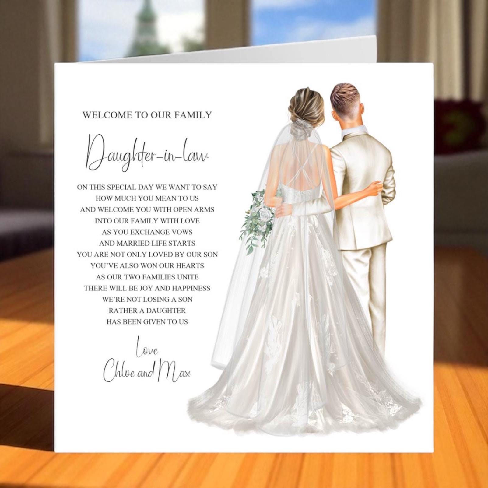 Son And Daughter-in Law Personalised Wedding Day Card - UK - Foto 10