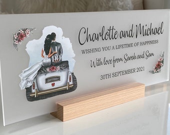 Wedding Wishes Acrylic Plaque Gift