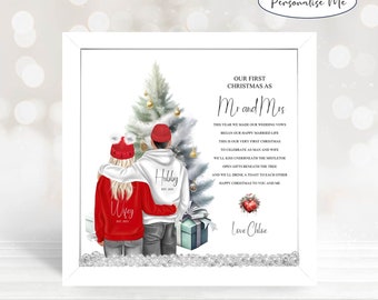 Our 1st Christmas as Mr & Mrs Square Poem