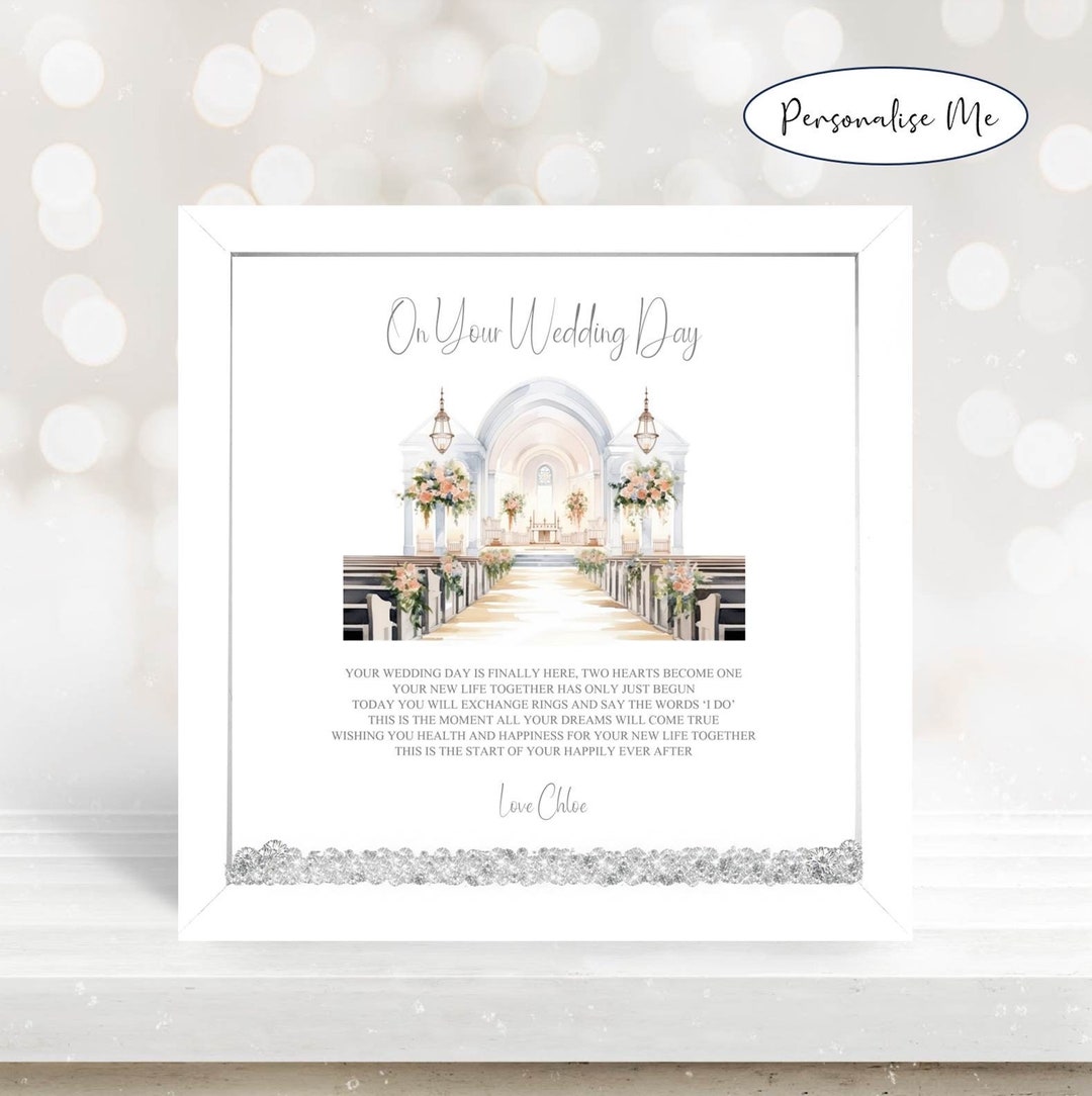 Personalized Wedding Day Poem Print: Bride & Groom Keepsake - Etsy UK