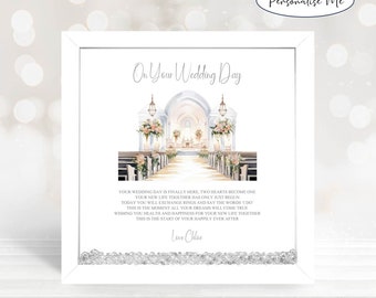 Personalized Wedding Day Poem Print: Bride & Groom Keepsake
