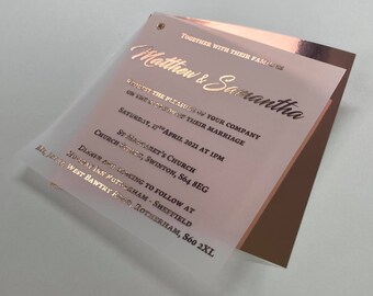 Aphrodite wedding invitation