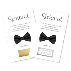Carte à gratter pour proposition du meilleur homme, Carte Serez-vous mon garçon d'honneur, Carte de proposition d'huissier, Cadeau pour proposition de meilleur homme, Cadeau pour proposition de garçon d'honneur