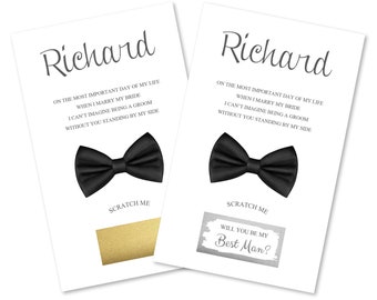 Best Man Proposal Scratch Card, Will You Be My Groomsman Card, Usher Proposal Card, Best Man Proposal Gift, Groomsman Proposal Gift