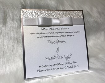 Stardust wedding invitation