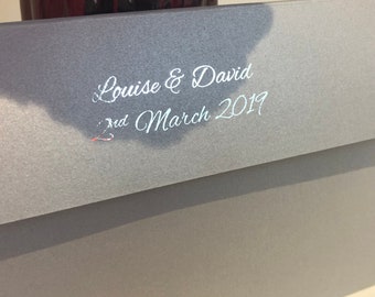 Silver Sands wedding invitation
