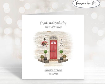 New Home Gift For Couple, First Home Card or Print, Personalised Housewarming Present, Moving In Together, Our New Home, New Home Card