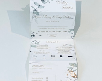 Forrest Walk Concertina Wedding Invitation