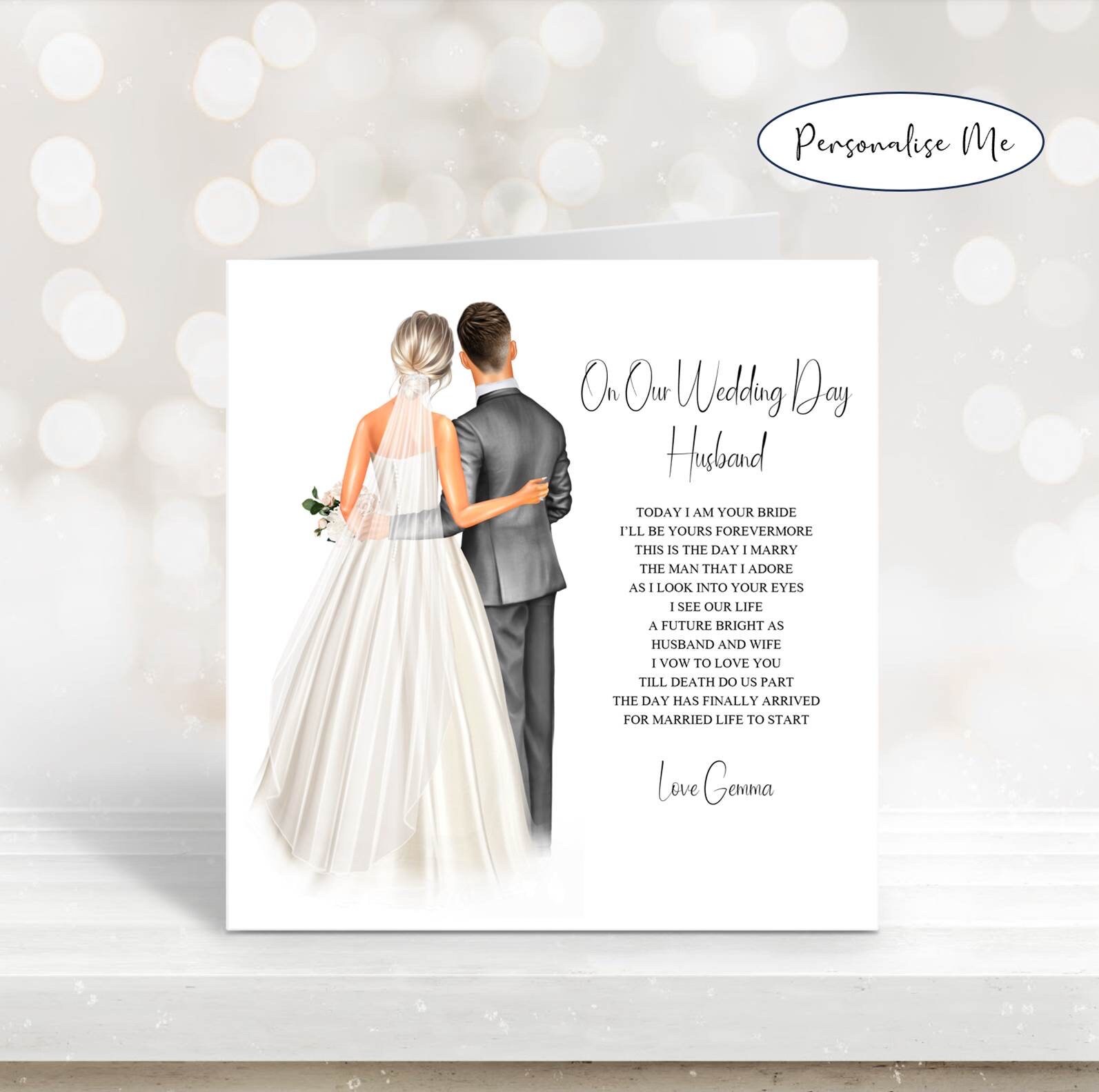 To The Man I Love On Our Wedding Day, Wedding Day Love Card To The Man I Love On Our Wedding Day, Wedding Day Love Card