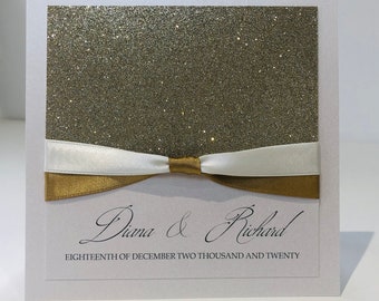 Golden Beach wedding invitation