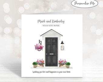 New Home Gift For Couple, First Home Card or Print, Personalised Housewarming Present, Moving In Together, Our New Home, New Home Card