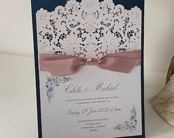 Valencia Plana wedding invitation