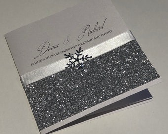 Silver Star wedding invitation