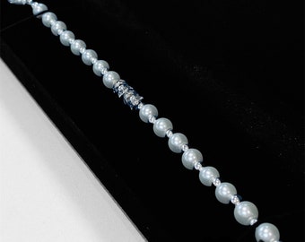 Pearl and Diamanté Bracelet, Bridesmaid Bracelet, Bridesmaid Gift, Wedding Bracelet Gift, Mother of the Bride Gift, Bridesmaid Jewellery