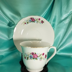 Sweet Vintage Teacup and Saucer, Made in China