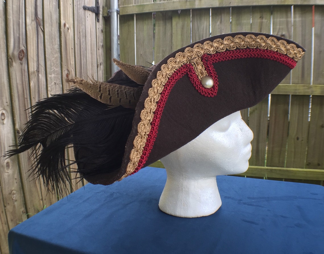 Pirate Tricorn Hat Etsy