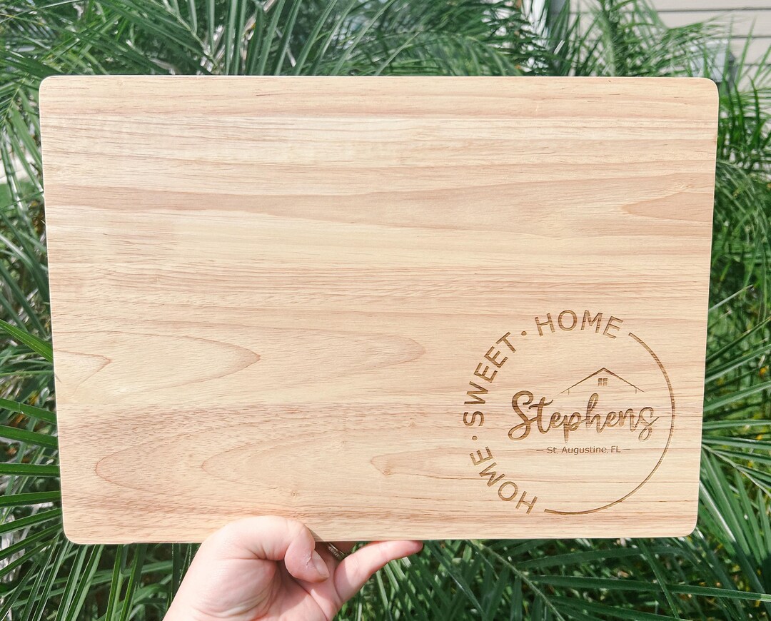 Engraved Wood Charcuterie Board | Personalized Housewarming Gift - Etsy