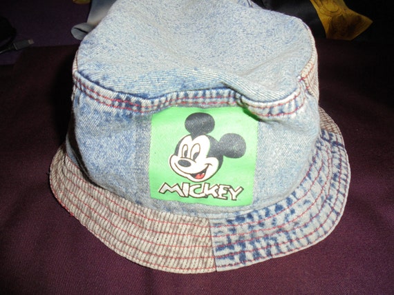 vintage bucket kids hat denim