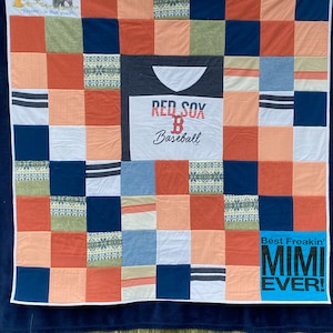 Memory Quilt -- Custom Made with Clothes, Made to Order Keepsake, DEPOSIT,
