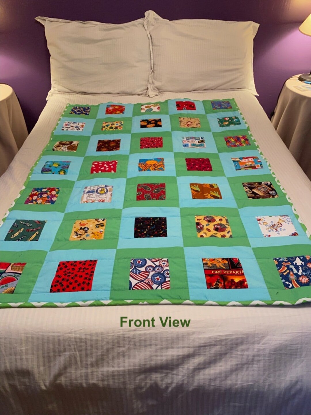 Customized I Spy Quilt Time Together Quilt With Personalized Multigame Booklet Grows With Your
