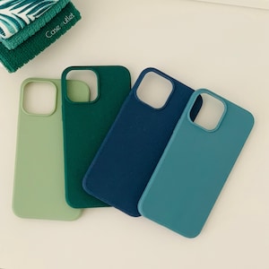 Pastel Colours Silicone Phone Case for iPhone, Protective Soft TPU Cover