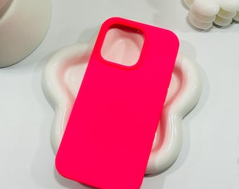 Hot Pink iPhone Case: Soft Silicone Protective Phone Cover