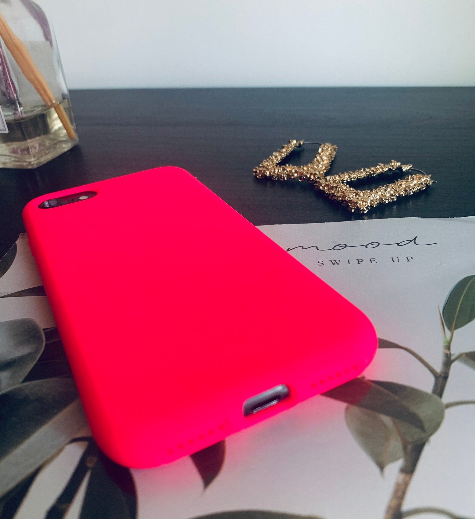 Bright Neon Pink phone case for iPhone 12 Mini 11 Pro Max X XR Etsy