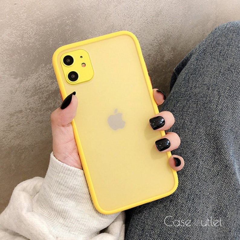 Matte Bumper Phone Cover for Iphone 12 Mini Iphone 11 Pro Max Etsy UK
