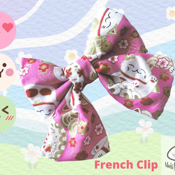 Japanese Lucky Cat Sailor Bow Disponible pour les humains, les chiens et les chats. Idéal pour le cosplay!