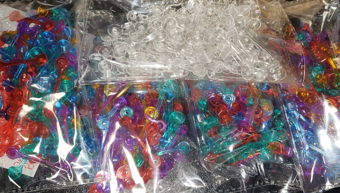 Plastic Keychain Snapsplastic Keychain Closures Plastic Jump Etsy