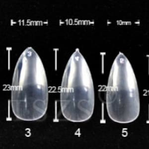 Medium Stiletto Full Cover Tips-Nail Tips- 500 Pcs- Tips- Press On Nails- Ready To Ship- Stiletto