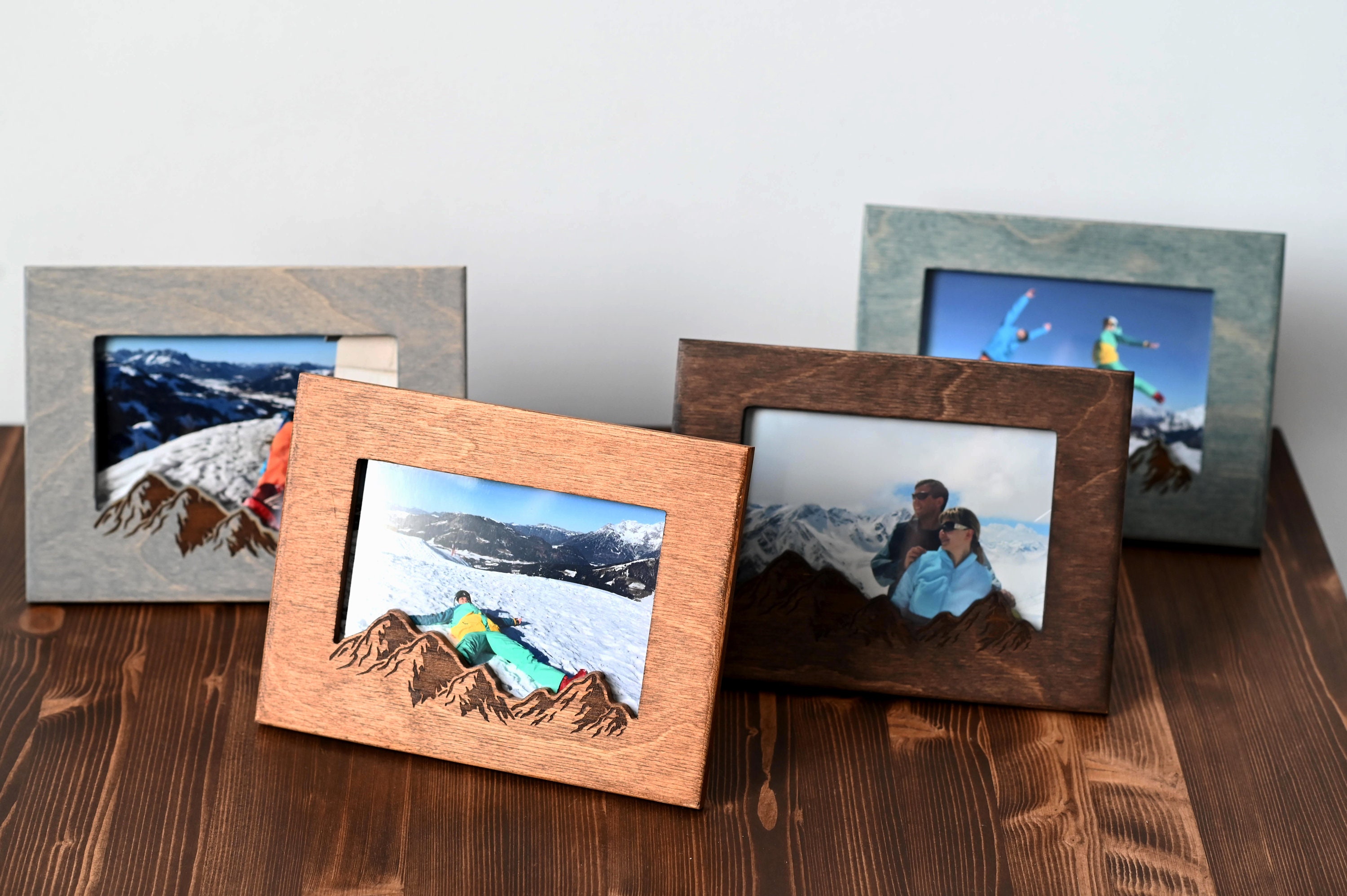 Personalisiertes 3D Cartoon Portrait - Individueller Fotorahmen Aus Holz