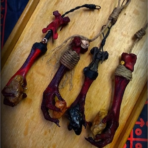 Chicken Foot / Heart Charm Voodoo Santeria