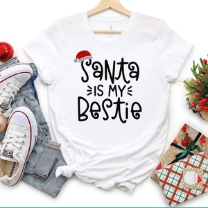 Papai Noel é meu melhor amigo SVG - Papai Noel é meu melhor amigo Arquivo de corte - Arquivo de corte de Natal - Cricut - Silhueta - Download instantâneo - SVG, PNG, Jpg, Dxf