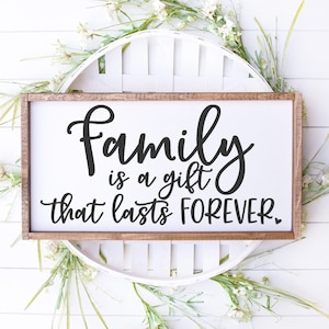 Familie is een cadeau dat voor altijd meegaat SVG - familie gesneden bestand - familie Svg - familie is een cadeau Svg - Cricut - silhouet - SVG, Png, Pdf, DXF