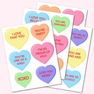 Valentine&#39;s Day Heart Attack Printable - Valentine&#39;s Day Conversation Heart Attack Printables - Heart Notes - Valentine&#39;s Day Printable