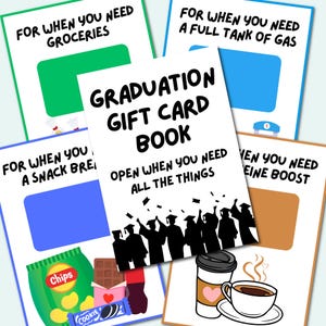 Afstudeercadeaukaart boek, afdrukbaar afstudeercadeaukaart boek, afstudeercadeau, afstudeercadeau kaarthouder, afstudeerboek, afdrukbare pdf