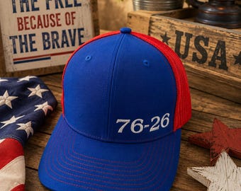 76-26 Embroidered Richardson 112 Hat - 250 Years America Freedom
