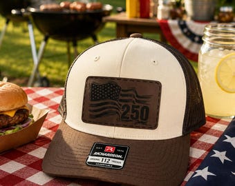 250 Years America Freedom Leatherette Patch Richardson 112 Hat
