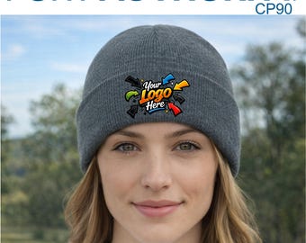 Port Authority Knit Cap CP90 Custom Embroidered with Your Logo