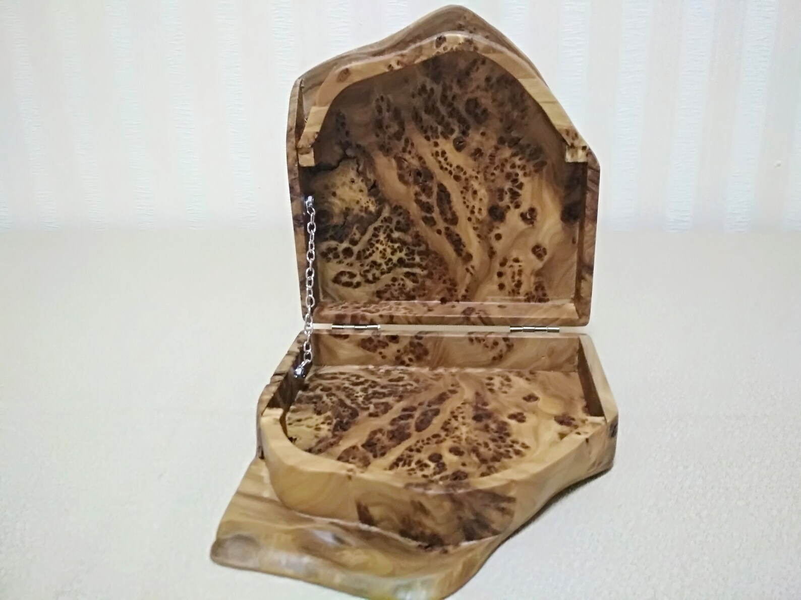 Handmade burl wood box cap Jewelry box Fancy keepsake box Etsy