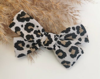 Big Bow Leo / Haar Clip Bow / Hair Clip / Haar Bow / Haar Sieraden / Clip / Hair Clip / Hair Clip voor Kinderen, Baby gemaakt van katoen