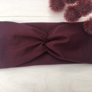 Headband / Hairband / Headband / Bandeau dark burgundy