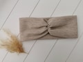Headband \/ Hairband \/ Headband \/ Bandeau ribbed jersey light beige\/single layer product logo