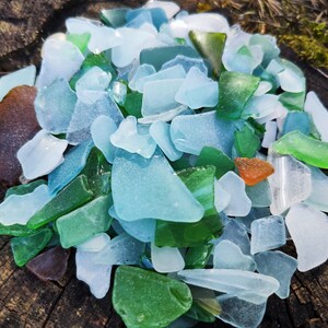 Rohes Seeglas. Strandglas. Glas in verschiedenen Größen für Kreativität Glas zum Basteln