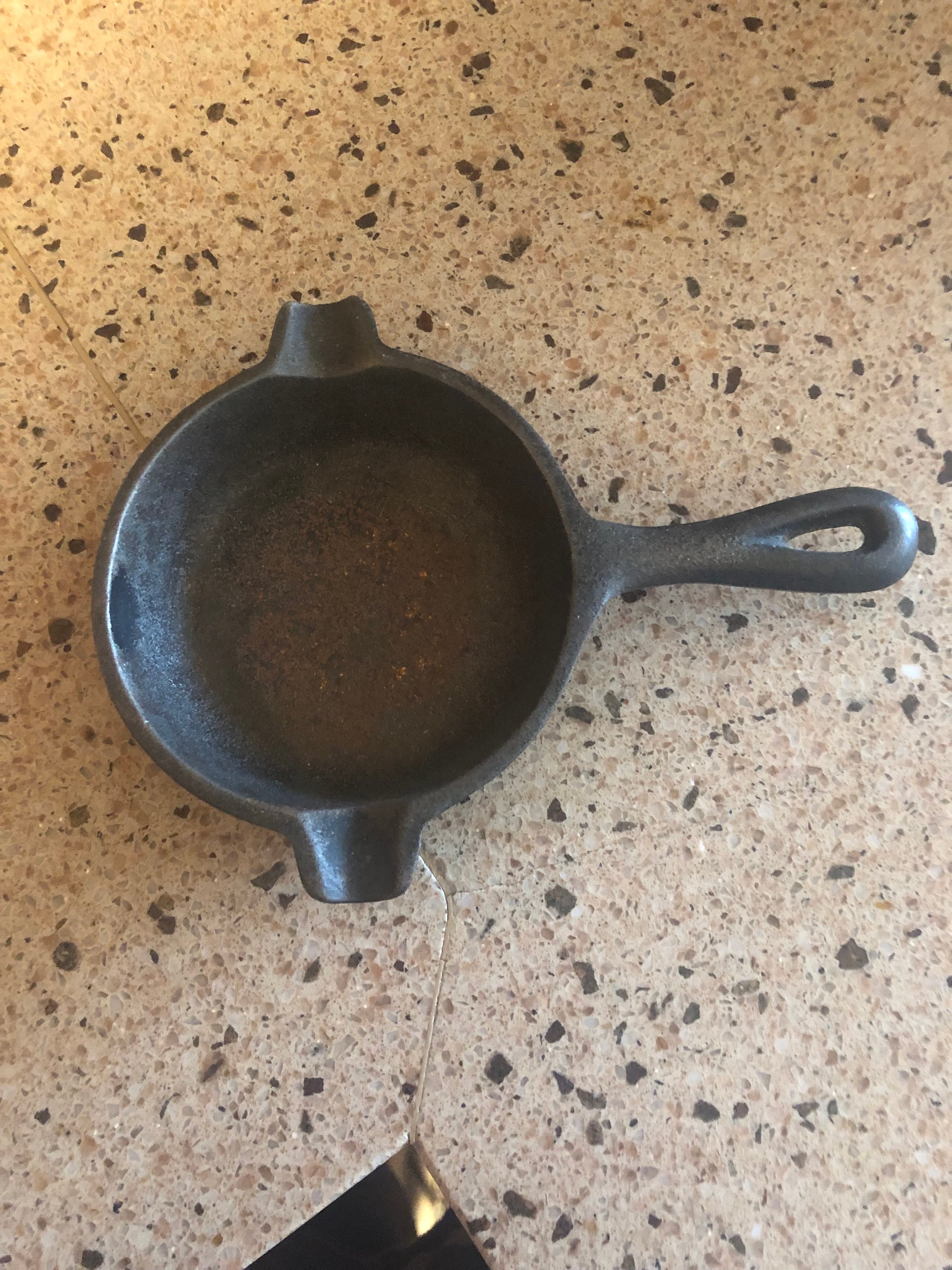 LODGE Cast Iron Mini Skillet Small Fry Pan Ashtray 3.5 in. X 6 in