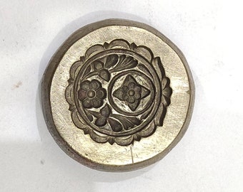 Vintage Jewelry Locket Die Mold Mould hand-engraved on Bronze DIY India SKU ML172