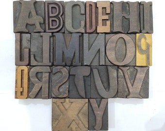 Vintage Letterpress woodwooden printing type blocks typography superb decorative collectibles figure 110 pcs 7mm #MT-9