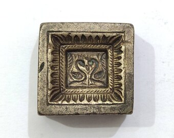 Vintage Jewelry Locket Die Mold Mould hand-engraved on Bronze DIY India SKU ML172