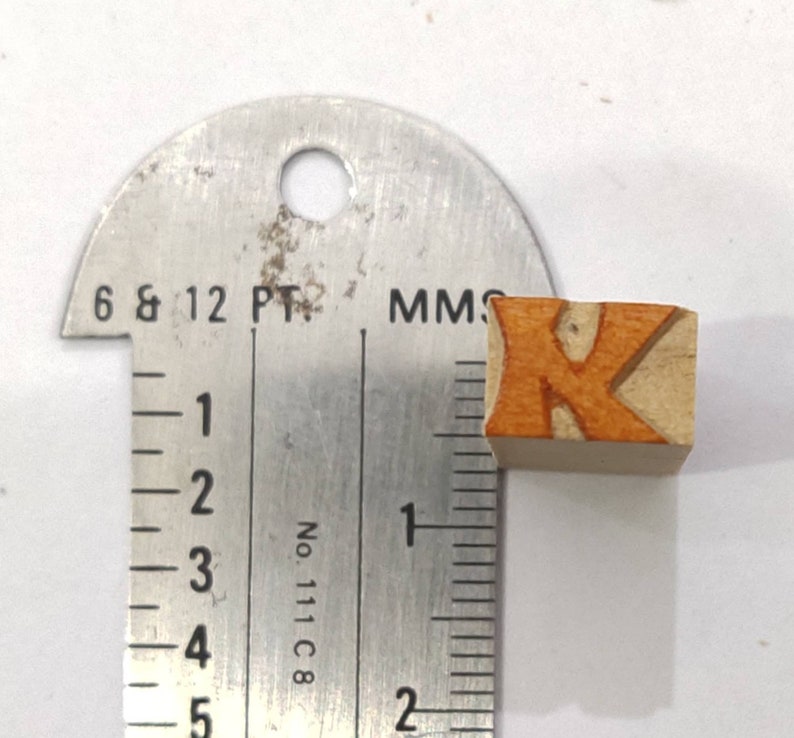 Vintage Letterpress woodwooden printing type blocks typography superb decorative collectibles figure 110 pcs 7mm #MT-9